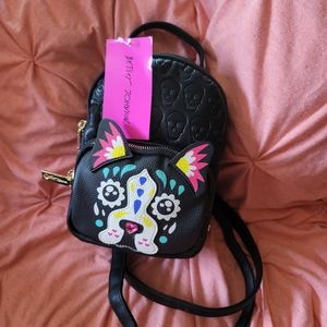 Betsey Johnson Mini Backpack Halloween dog